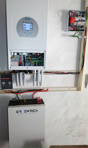 deye inverter and green rich battery